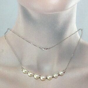 Honora Cultured Pearls Silver Chain Necklace.
